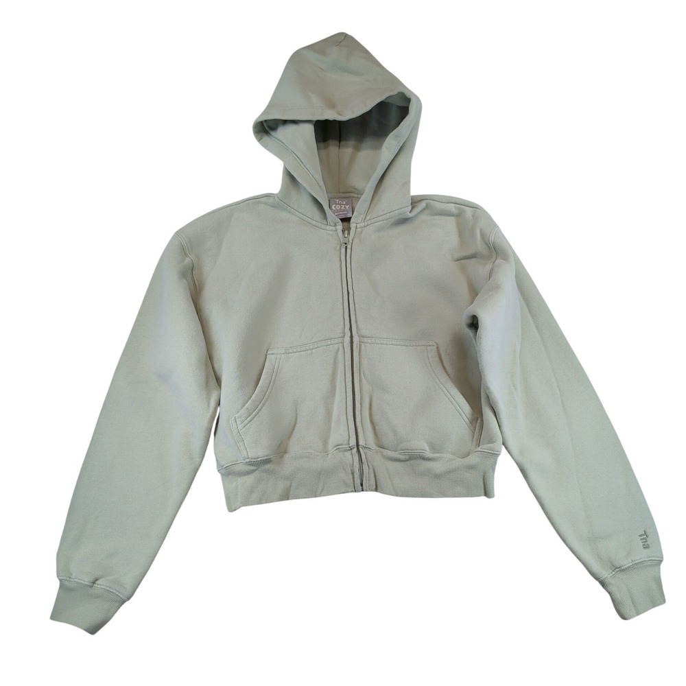 Tna Aritzia Cozy Fleece Boyfriend Zip Hoodie Sage Green XS 92007